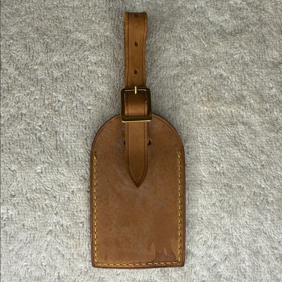 Vintage Louis Vuitton Luggage Tag and Poignier in Vachetta Leather (13L) - Picture 5 of 7